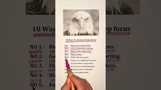 10 Ways To Achieve Deep focus #success #mindset #focus  #shorts#shortsfeed