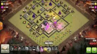Clash of Clans: GoWiWiHo TH9 3 Star War Strategy | Best Attack Strategy in Clan war 2016