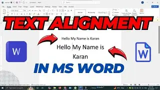 Text Alignment in MS Word || MS Word में Text Alignment कैसे करें?