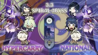 C2 Raiden HyperCarry Or National? Why Not BOTH! | 3.3 Spiral Abyss Run