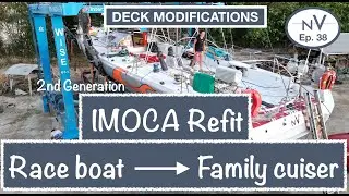 EXTREME SAILBOAT REFIT PROJECT- Deck modifications | Ep. 38