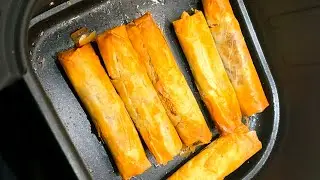 Cigares noix amandes fleurs d'oranger hyper croustillants sans friture au Airfryer