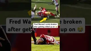 Fred Warner is likely out for the year after this gruesome ankle injury #fredwarner #49ers #viral