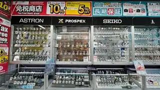 Exploring watch shopping at Bic Camera in Shibuya for a watch price tour