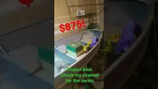 $875 Boat project! #project #fishingboat #Fishing #boatmotor