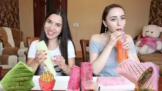РОЗОВЫЙ ДОНЕР. MUKBANG С AYKA EMILLY #DONER