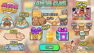 NEW UPDATE !! ALL BABY STEPS SECRETS AND AVATA COINS OF FAMILY CLUB UPDATE IN AVATAR WORLD 