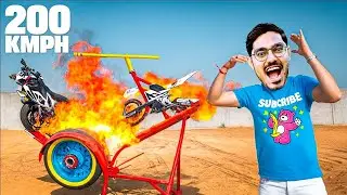 Giant Tractor Tyre Launcher  200 Kmph   Super Powerful