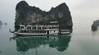 Beautiful Halong Bay in winter