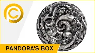 😈 PANDORA BOX 😈 Evil Within EHR Epic High Relief 3 Oz Silver Coin 20$ Palau 2019