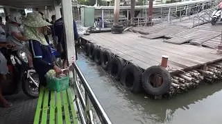 River Ferry in Thailand  from Mahachai pier to Chalom pier
