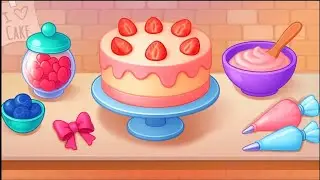 @ Birthday cake with strawberries and chocolate 🍓🍓🍫🍫