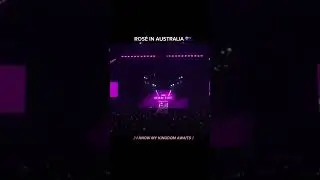 Ros&eacute; sings Coming Home in Melbourne 🇦🇺  #ros&eacute; #blackpink #shorts