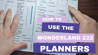 How to use the Wonderland 222 planner and how to set up your planner | Using vertical spreads #ad