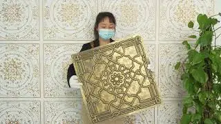 PL09 ancient gold faux tin ceiling tiles