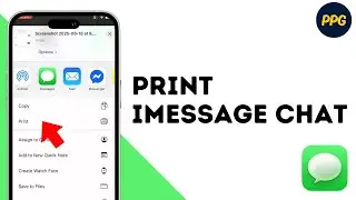 How to Print a Message From iMessage app ?