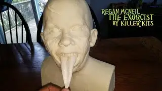 Life size Exorcist bust by Killer Kits (raw kit form).