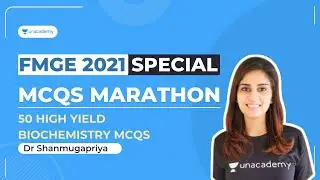 50 High yield Biochemistry MCQs marathon for FMGE | Dr Shanmugapriya