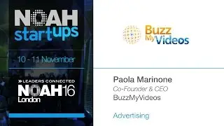 BuzzMyVideos - NOAH16 London Startup Competition