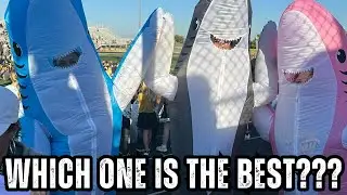 Blue, Grey or Pink Shark Inflatable Costume Which is Best?