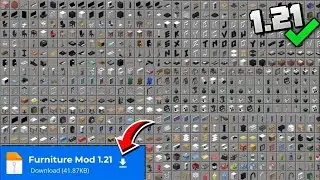 BEST FURNITURE MOD FOR MINECRAFT PE 1.21+ / Minecraft PE Furniture Mod Download 🔥
