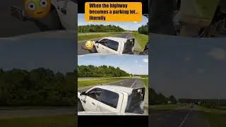 Unbelievable Highway Crash: Semi Ends Up on Trailer!
