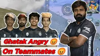 Ghatak Angry On Teammates 😡 | BGMi india | @clutchgod960