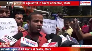 ABVP protests against BJP Govts at Centre, State