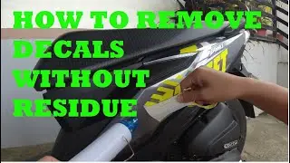 REMOVING DECALS WITHOUT RESIDUE | HONDA BEAT