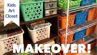 Home Organizing | Kids Game/Art Closet MAKEOVER!! | GatorMOM