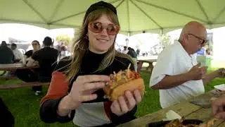 LB Post reporters sample foods at the 2023 Acura Grand Prix of Long Beach