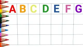 Write Colorful Alphabets|Learn to Write Alphabet Capital Letters|Abc learning #209