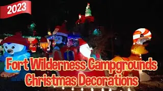 Рождественские украшения кемпингов Fort Wilderness — 2023