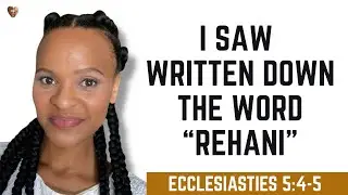 I saw written down the word &ldquo;Rehani&rdquo;