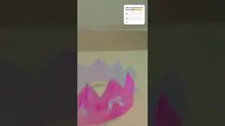 I am made a Princess crown#theme is pink#ribbon cute#pls subscribe  channel#short#craafter shivi 👑❤️
