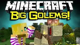 Minecraft BIG GOLEM MOD Spotlight! - Mo' Creatures = Epic Mobs! (Minecraft Mod Showcase)