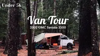 Van Tour UNDER 5K | Self Converted Camper Van for FULL TIME LIVING