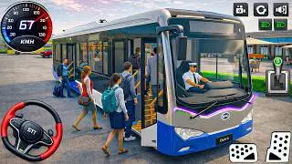 Public Transport Bus Driving 3D: City Coach pick and drop simulator - Bus driving android gameplay