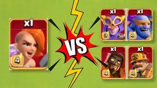 valkyrie vs all troops | Clash of clan