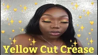 YELLOW EYESHADOW TUTORIAL FOR DARKSKIN ✨💛