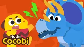 🦕 Triceratops | Dinosaur Songs | Three Horned Dino | Kids Songs | Hello Cocobi