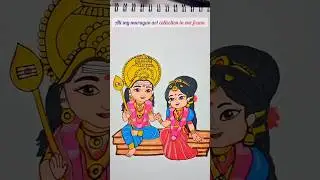 Lord Murugan Drawing🌺 #shorts #murugan