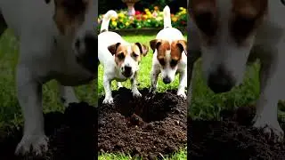 two#dog garden #funny shortvideo#trending