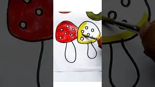 How to draw A 😱 Masroom 2 #art #drawing #youtubeshorts #coloringforkids #easydrawing #satisfied