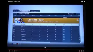 Madden 19 |::| MUT 3368 Lawrence Taylor 2 Sacks in Solo Battle!!