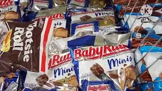 Name Brand Chocolates & Candies At Dollar Tree 🌳 Dove Snickers York 3Musketeers ASMR Shopping Sounds