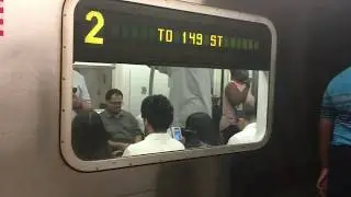 On-Board a Harlem-148th Street bound R142 (2) Train from 96th Street to Harlem-148th Street