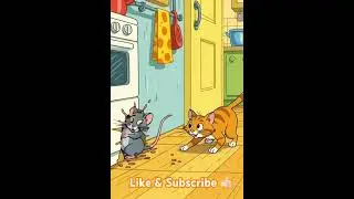 🐱Cat vs Rat: The Epic 6-Second Chase! #catvsrat #cat #ai
