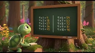 Tablas de Multiplicar del 9 - Nueve por uno, nueve! 9x1=9