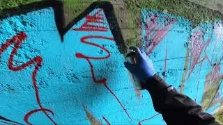 Graffiti pieces in Train Tunnel. (2023)